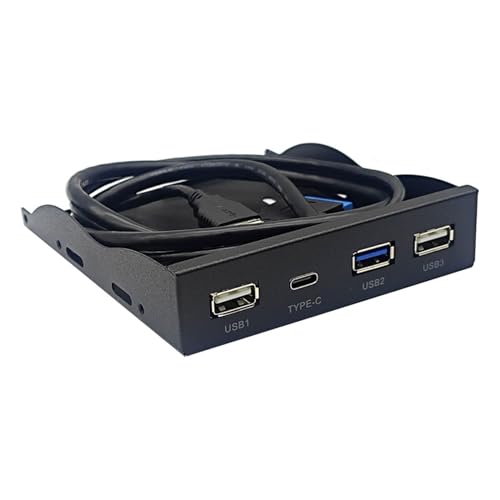 REITINGE 8,9 cm (3,5 Zoll) 19-poliger zu Port Splitter Disppy Bay 3,5 mm Kopfhörer-Erweiterung Front-Panel-Rack für PC von REITINGE