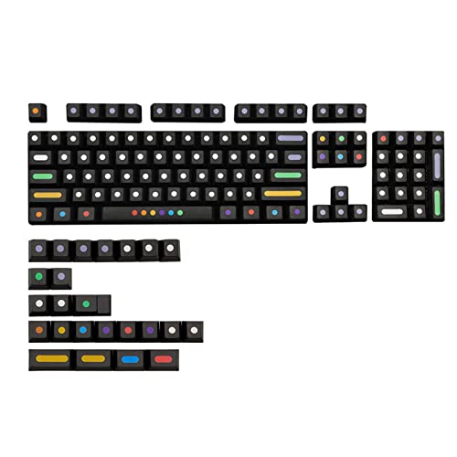 Tastenkappen mit 128 Tasten, Kirschprofil, für mechanische MX-Tastaturen, Farbstoff-Sublimationstasten-Set von REITINGE