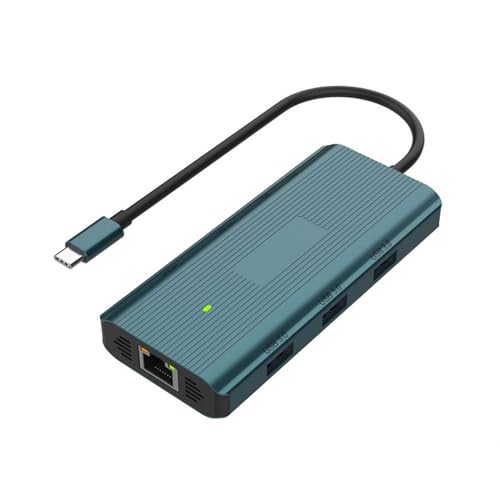 UC961 Erweiterungsdock aus Aluminiumlegierung, USB C, 9-in-1, mit 1000 m Ethernet, 3 USB, 4 K30 Hz, HDTV-Kartenleser, 100 W Aufladung UC961 Erweiterungsdock aus Aluminiumlegierung, USB C, 9-in-1, mit 1000 m Ethernet, 3 USB, 4 K30 Hz, HDTV-Kartenleser, 100 W Aufladung von REITINGE