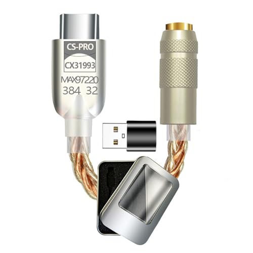 Verbesserter digitaler Soundverstärker CX31993 MAX97220 Chip 3,5 mm Adapter 32 Bit/384 kHz Kopfhörer-Adapter Verbesserter digitaler Soundverstärker CX31993 MAX97220 Chip 3,5 mm Adapter 32 Bit/384 kHz Kopfhörer-Adapter von REITINGE