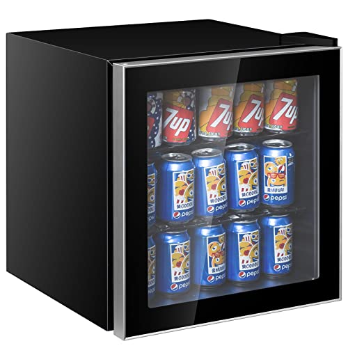 RELAX4LIFE Getränkekühlschrank 46L, Getränkekühler mit 7 Einstellbaren Temperaturstufen, Mini Kühlschrank mit Glastür 2 Verstellbaren Ablagen LED-Innenbeleuchtung, Flaschenkühlschrank für Wohnung Büro RELAX4LIFE Getränkekühlschrank 46L, Getränkekühler mit 7 Einstellbaren Temperaturstufen, Mini Kühlschrank mit Glastür 2 Verstellbaren Ablagen LED-Innenbeleuchtung, Flaschenkühlschrank für Wohnung Büro von RELAX4LIFE