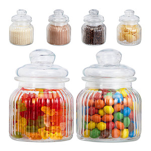 relaxdays Vorratsdosen 15,5 cm hoch transparent 0,7 l, 6 St. relaxdays Vorratsdosen 15,5 cm hoch transparent 0,7 l, 6 St. von RELAXDAYS