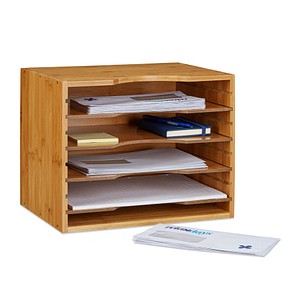 relaxdays Briefständer braun von RELAXDAYS