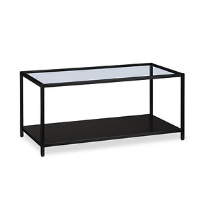 relaxdays Couchtisch Glas schwarz 100,0 x 50,0 x 42,0 cm von RELAXDAYS