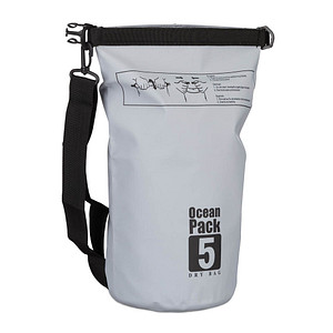 relaxdays Dry Bag Ocean Pack LKW-Plane grau 5,0 l von RELAXDAYS