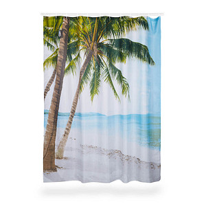relaxdays Duschvorhang Strand mit Palmen 180,0 x 180,0 cm relaxdays Duschvorhang Strand mit Palmen 180,0 x 180,0 cm von RELAXDAYS