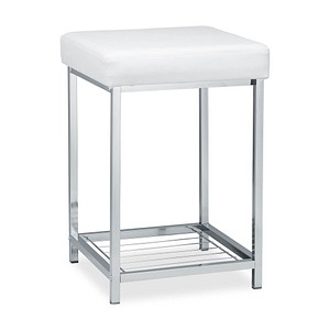 relaxdays Hocker 10024633_49 weiß Kunstleder relaxdays Hocker 10024633_49 weiß Kunstleder von RELAXDAYS