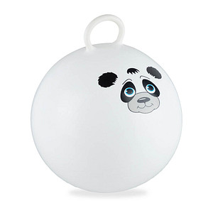 relaxdays Hüpfball Panda weiß mit Motiv, Ø 45,0 cm, 1 St. von RELAXDAYS