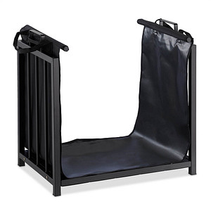 relaxdays Kaminholzkorb schwarz 51,0 x 37,0 x 50,0 cm relaxdays Kaminholzkorb schwarz 51,0 x 37,0 x 50,0 cm von RELAXDAYS