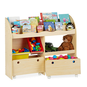 relaxdays Kinderregal Holzoptik 108,0 x 29,0 x 88,0 cm von RELAXDAYS