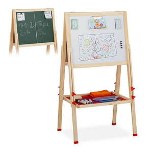 relaxdays Kindertafel 49,0 x 39,0 cm weiß/grün von RELAXDAYS