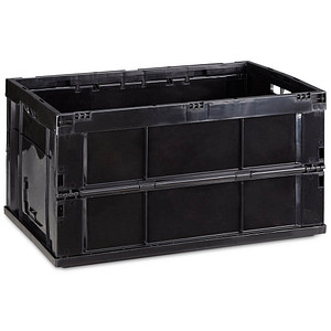 relaxdays Klappbox 60,0 l schwarz 58,5 x 40,0 x 31,5 cm von RELAXDAYS