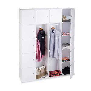 relaxdays Kleiderschrank, 10021971_49 weiß, transparent 145,0 x 36,5 x 180,0 cm von RELAXDAYS