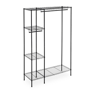 relaxdays Kleiderständer schwarz Metall 120,0 x 180,0 cm von RELAXDAYS
