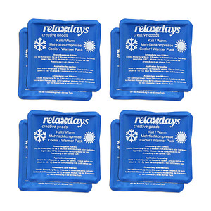 relaxdays Kühlpads 10045232_0 blau 11,0 x 11,0 cm, 8 St. von RELAXDAYS