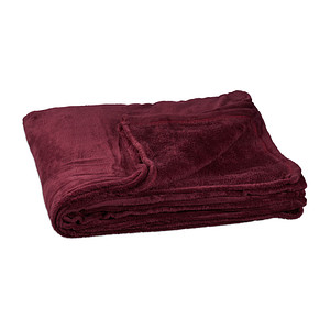 relaxdays Kuscheldecke bordeaux 200,0 x 200,0 cm von RELAXDAYS