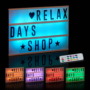 relaxdays Lightbox weiß von RELAXDAYS