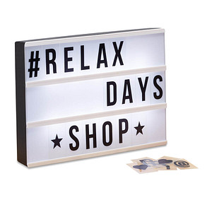 relaxdays Lightbox weiß von RELAXDAYS