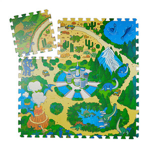 relaxdays Puzzlematte Dinosaurier grün/bunt 90,0 x 90,0 cm relaxdays Puzzlematte Dinosaurier grün/bunt 90,0 x 90,0 cm von RELAXDAYS