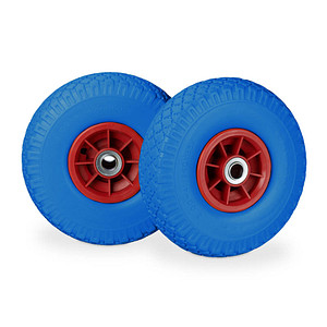 relaxdays Sackkarrenräder luftbereift blau, rot Vollgummi Felgen, Achse 2,0 cm relaxdays Sackkarrenräder luftbereift blau, rot Vollgummi Felgen, Achse 2,0 cm von RELAXDAYS