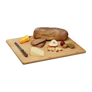 relaxdays Schneidebrett Natur 56,5 x 50,0 cm von RELAXDAYS