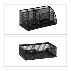 relaxdays Schreibtisch-Organizer schwarz Metall 6 Fächer 27,5 x 14,0 x 12,5 cm relaxdays Schreibtisch-Organizer schwarz Metall 6 Fächer 27,5 x 14,0 x 12,5 cm von RELAXDAYS