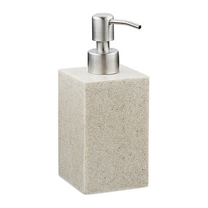 relaxdays Seifenspender 10031062_778 beige Polyresin 300,0 ml von RELAXDAYS