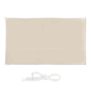 relaxdays Sonnensegel rechteckig beige 2,0 x 4,0 m von RELAXDAYS