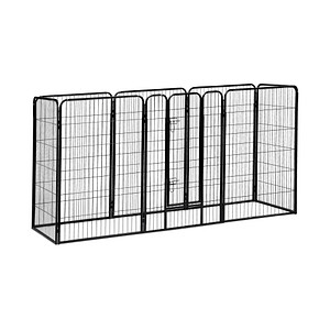 relaxdays Welpenauslauf Größe XXL schwarz 76,5 x 235,0 x 120,0 cm von RELAXDAYS