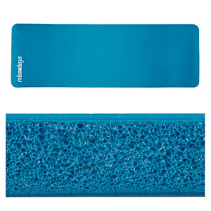 relaxdays Yogamatte blau 60,0 x 180,0 x 1,0 cm von RELAXDAYS