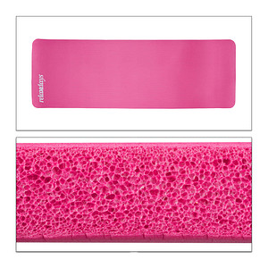 relaxdays Yogamatte pink 60,0 x 180,0 x 1,0 cm von RELAXDAYS