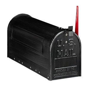 relaxdays Zeitungsrolle US Mail 10028066_0 schwarz von RELAXDAYS