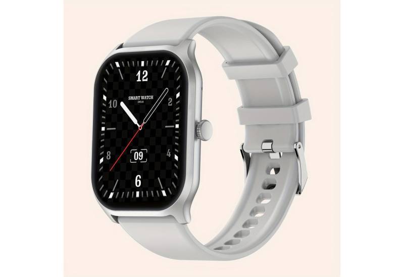 RELEXFIT für Männer/Frauen, mit Aktivitätsdaten, wasserdicht, wiederaufladbares Smartwatch (2.01 cm, Andriod iOS), mit Anruf/Antwort über 100 Sportmodi, Nachrichtenbenachrichtigungen von RELEXFIT