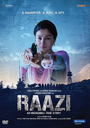 RAAZI Film ~ DVD ~ Bollywood ~ Alia Bhatt ~ Hindi mit englischem Untertitel ~ India ~ 2018 ~ Original RELIANCE DVD ~ verkauf nur über Bollywood 24/7 von RELIANCE