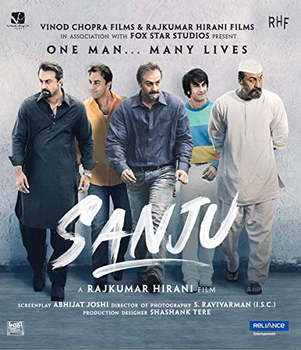 SANJU Film ~ BLU-RAY ~ Bollywood ~ Ranbir Kapoor, Anushka Sharma, Sonam Kapoor ~ Hindi mit englischem Untertitel ~ India ~ 2018 ~ Original RELIANCE BLU-RAY ~ verkauf nur über Bollywood 24/7 von RELIANCE