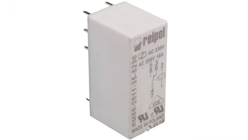 Miniaturrelais 1P 16A 230V AC PCB AgNi RM85-2011-35-5230 604658 Relpol 590005021947 Miniaturrelais 1P 16A 230V AC PCB AgNi RM85-2011-35-5230 604658 Relpol 590005021947 von RELPOL