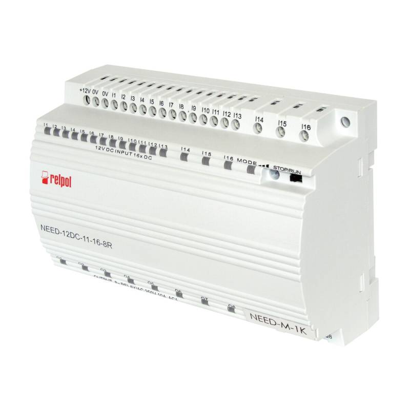 RELPOL NEED-24DC-11-16-8T Programmierbares Relais 24V DC 8x 1 Schliesser 10A von RELPOL