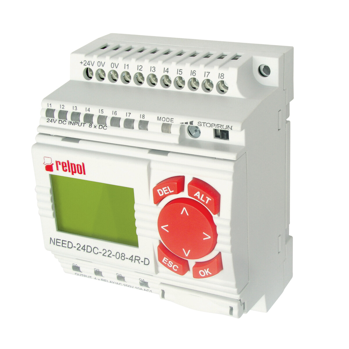 RELPOL NEED-24DC-22-08-4R-D Programmierbares Relais 24V DC 4x 1 Schliesser 10A RELPOL NEED-24DC-22-08-4R-D Programmierbares Relais 24V DC 4x 1 Schliesser 10A von RELPOL