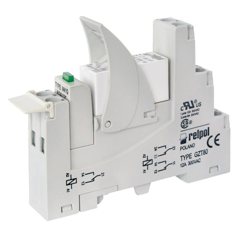 RELPOL PI85-230AC-M93G-TS-2011 Koppelrelais 230V AC 1 Wechsler 16A von RELPOL