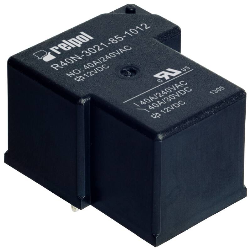 RELPOL R40N-3021-25-1005 Hochleistungsrelais 5V DC 1 Schliesser 40A von RELPOL
