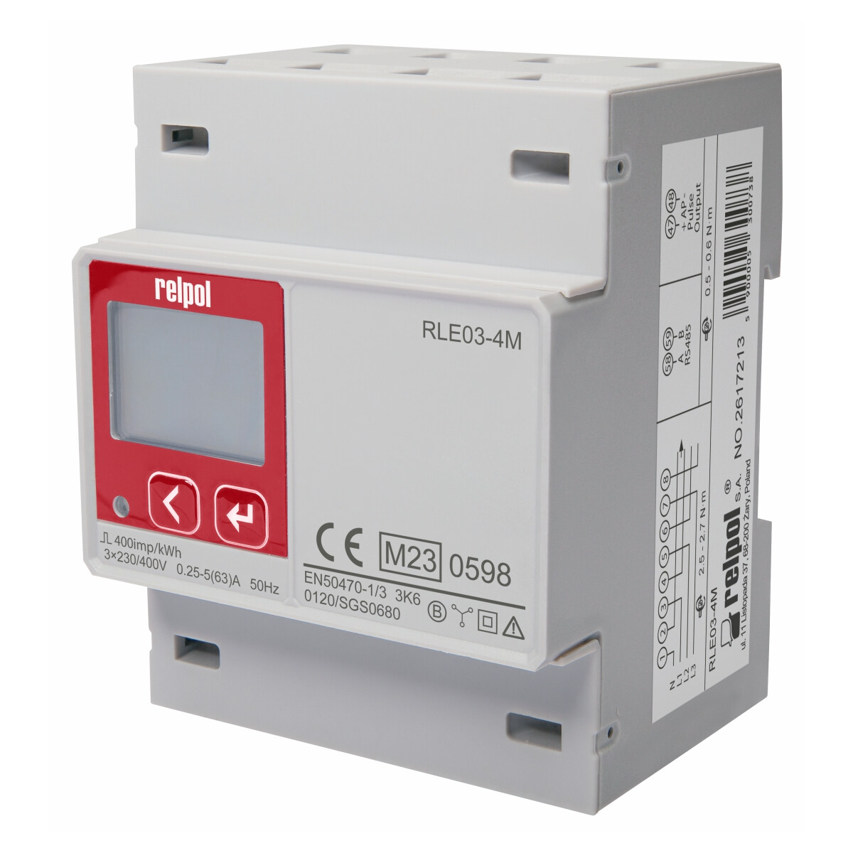RELPOL RLE03-4M Digitaler Stromzähler RELPOL RLE03-4M Digitaler Stromzähler von RELPOL