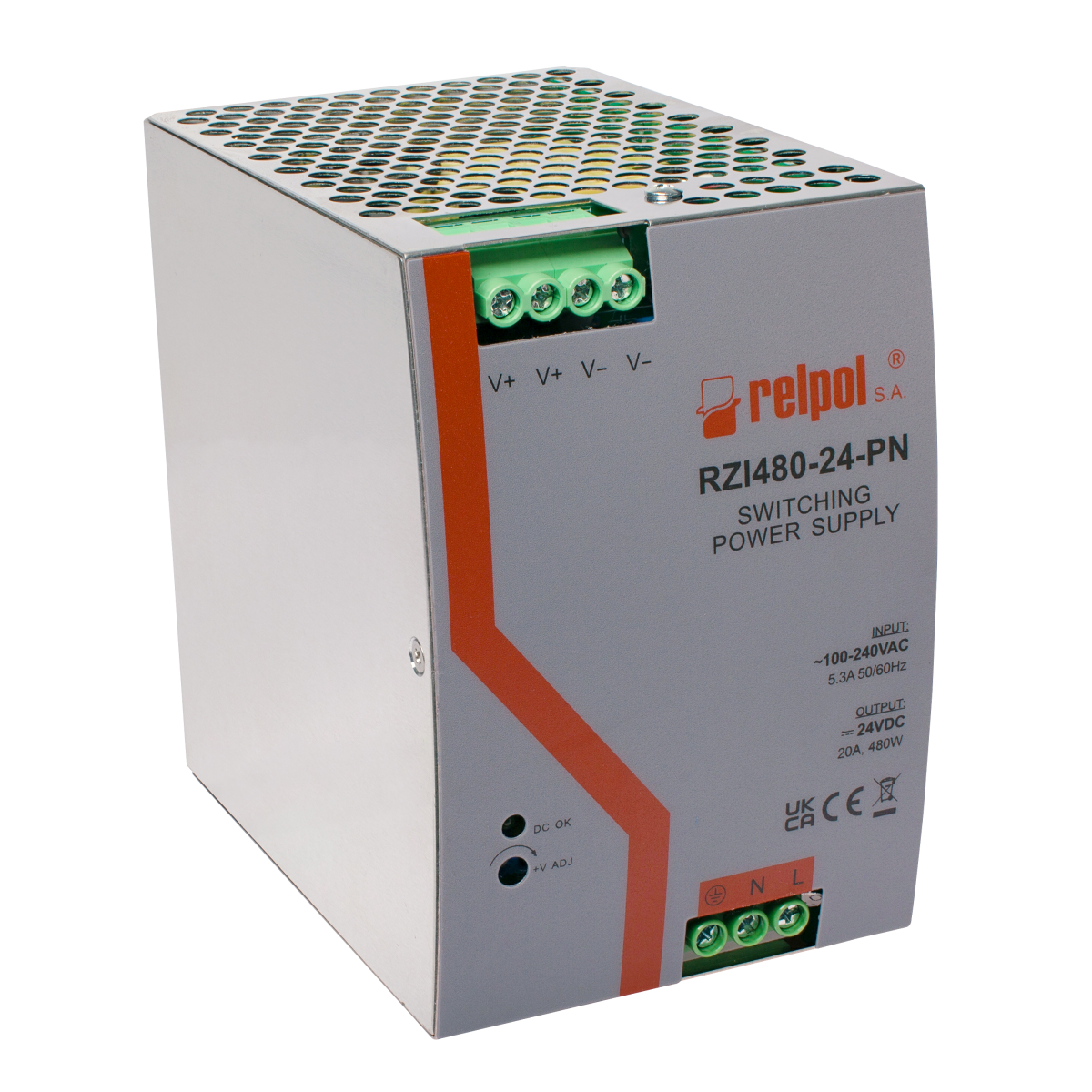 RELPOL RZI480-24-PN - Netzteil, 480W, 24V DC, für Industrieautomation RELPOL RZI480-24-PN - Netzteil, 480W, 24V DC, für Industrieautomation von RELPOL