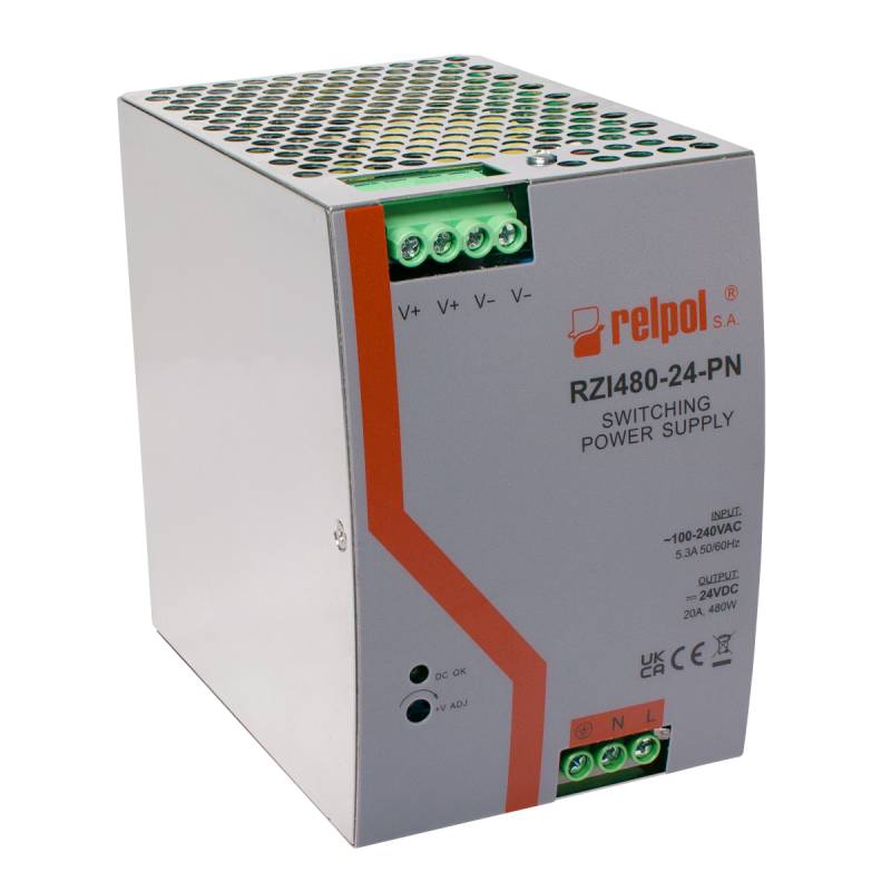 RELPOL RZI480-24-PN - Netzteil, 480W, 24V DC, für Industrieautomation von RELPOL