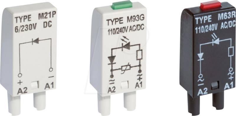 RPL LV M91R - LED-Anzeige + Varistor, 6 - 24 V AC/DC, LED rot von RELPOL