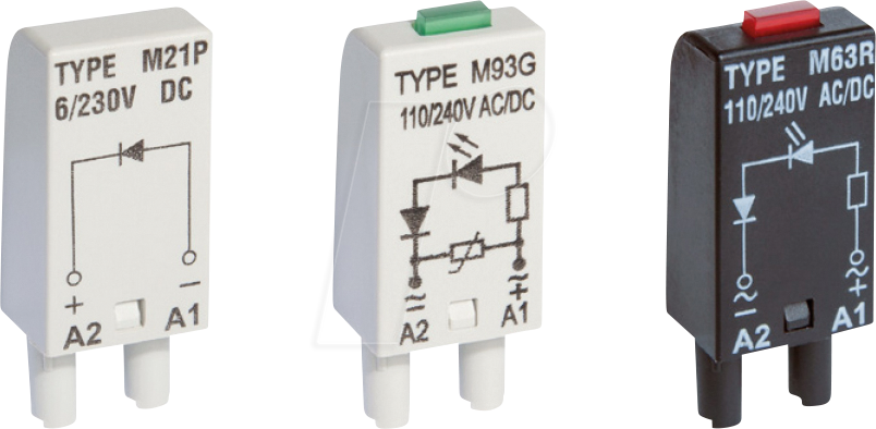 RPL LV M92G - LED-Anzeige + Varistor, 24/60 V AC/DC, LED grün von RELPOL