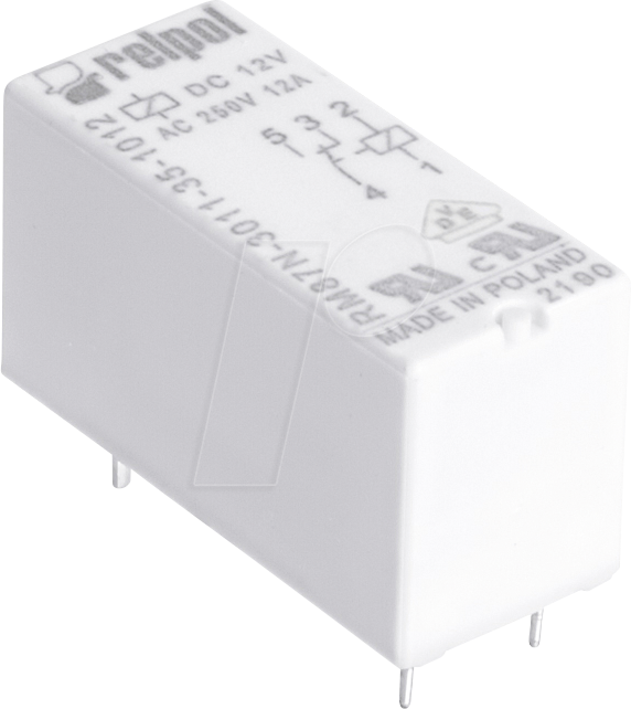 RPL RM87N 12DC - Miniatur-Relais 12 V DC / 12 A - 1 CO von RELPOL