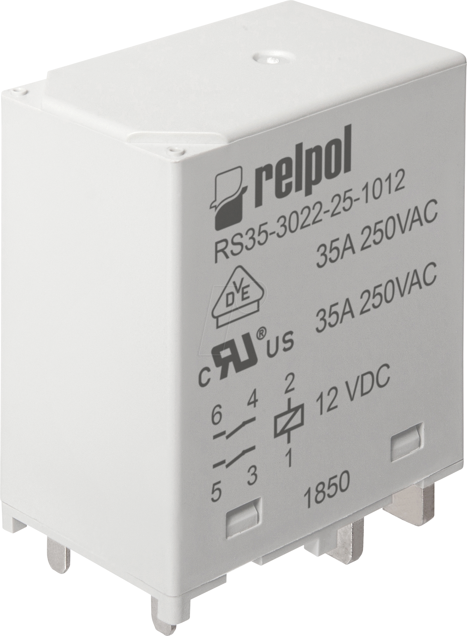 RPL RS35 12DC - Hochstromrelais 12 V DC / 35 A - 2 NO von RELPOL