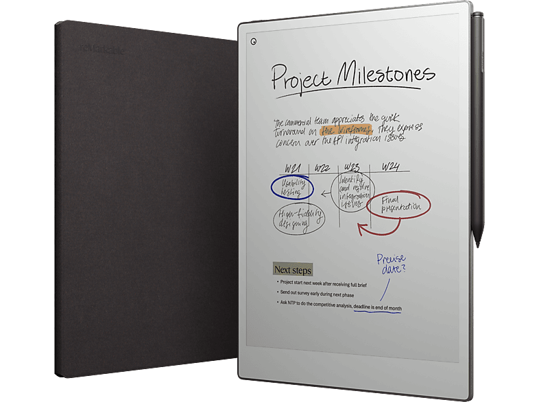 REMARKABLE RM83C-1001NW PaperPro + MarkerPlus Book Folio Pro Grafiktablet, Basalt REMARKABLE RM83C-1001NW PaperPro + MarkerPlus Book Folio Pro Grafiktablet, Basalt von REMARKABLE