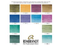 Rembrandt Watercolour metal tin set Granulating Colour Selection | 12 pans + brush von REMBRANDT