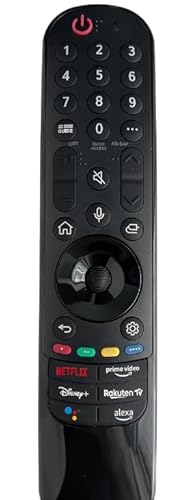 Ersatz Fernbedienung passend für LG Magic Fernbedienung MR22GA MR22GN Smart Fernseher Modelle 2022 mit Sprachfunktion, Netflix, Prime Video, Disney+, Rakuten Tv, Google Assist Tasten Ersatz Fernbedienung passend für LG Magic Fernbedienung MR22GA MR22GN Smart Fernseher Modelle 2022 mit Sprachfunktion, Netflix, Prime Video, Disney+, Rakuten Tv, Google Assist Tasten von REMOtech
